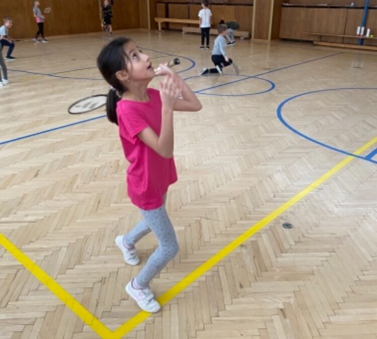 Učíme se badminton – 2. B