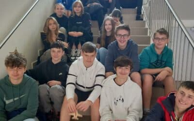 8.B na exkurzi na Střední škole stavební a strojní